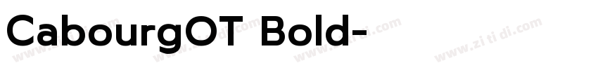 CabourgOT Bold字体转换